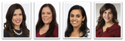 L to R: Athena Gonzalez, Deann Ramirez, Vini Vijayan, MD, and Jolie A. Limon, MD presented their poster, Strategies for Optimizing Fit Testing for Residents and the Evolving Role of the Program Coordinator, at the 2021 ACGME Annual Educational Conference.