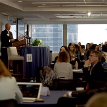 Approximately 200 health care leaders attended the meeting in person, which kicked off last night at a reception where clinicians shared personal stories on well-being. Approximately 700 people across the nation also participated via webcast.