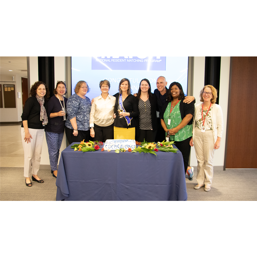 Dr. Lamb and her Executive Director colleagues at her ACGME goodbye party