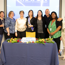 Dr. Lamb and her Executive Director colleagues at her ACGME goodbye party