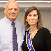 ACGME President and CEO Dr. Thomas J. Nasca and Dr. Lamb and at her ACGME goodbye party
