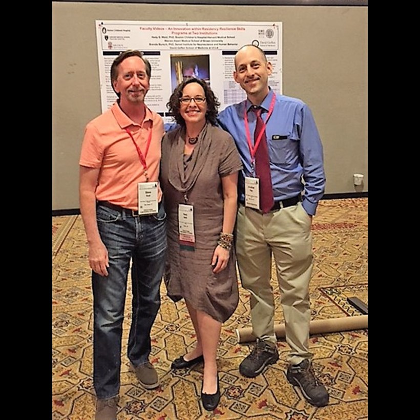 Dr. Wald with colleagues Dr. Huot (left) from Yale, and Dr. Ripp (right) from Mt. Sinai at the Poster Session at the 2018 ACGME Annual Educational Conference.