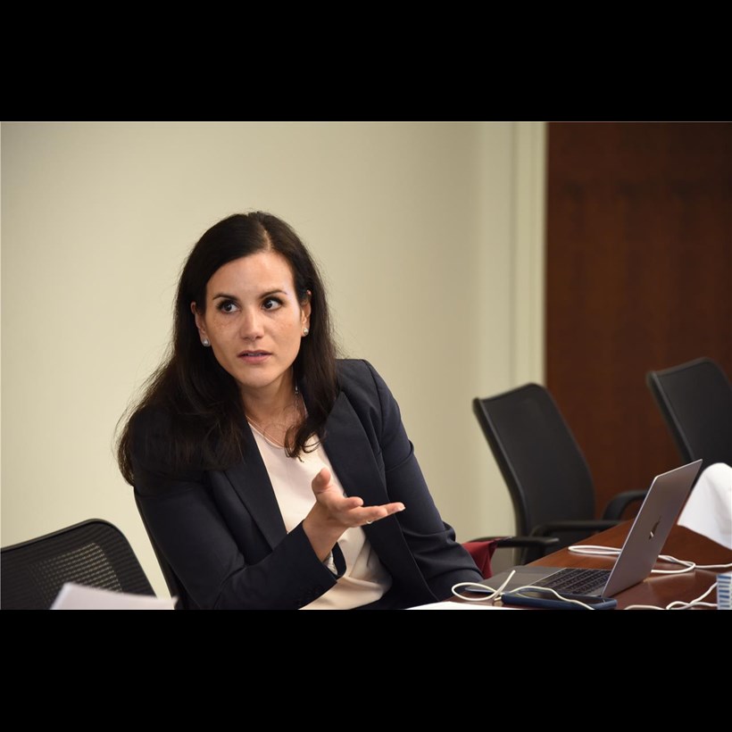 Dr. Rialon at a recent meeting of the ACGME Council of Public Members