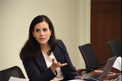 Dr. Rialon at a recent meeting of the ACGME Council of Public Members