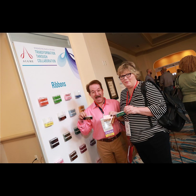 Ribbons at the Annual Educational Conference.